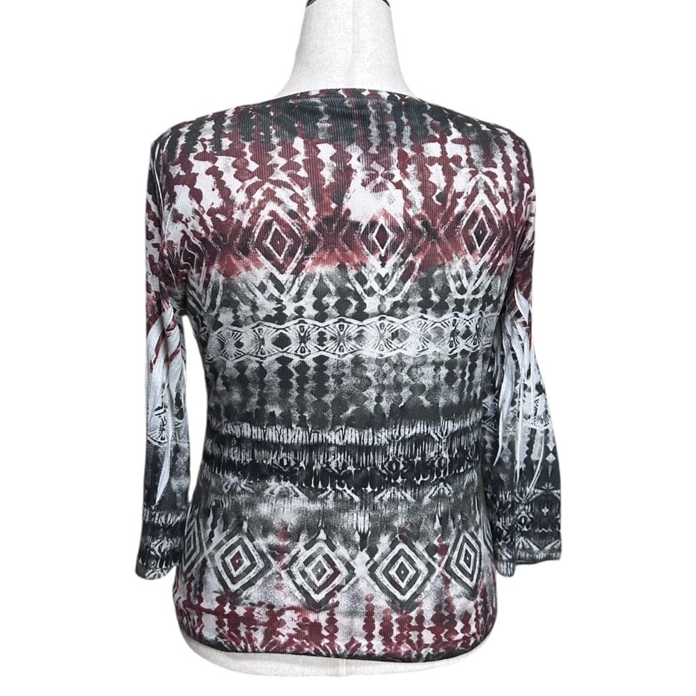 Jane Ashley Multi Color Long Sleeve Top Size XL - Picture 4 of 6
